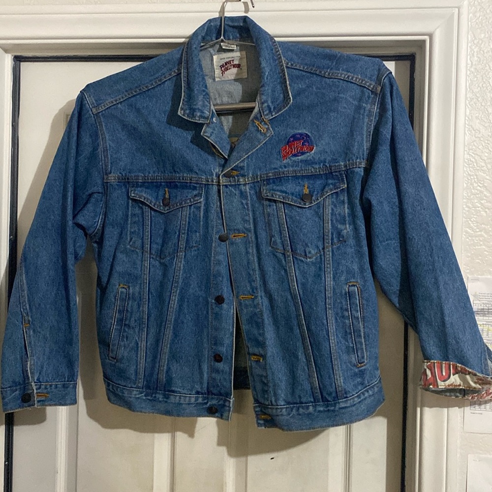 Vintage Planet Hollywood Phoenix Jean Jacket size men’s XL see pics